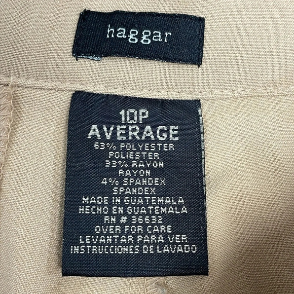 Hagger Flat Front Dress Pants Trousers 10P Average - Picture 12 of 15